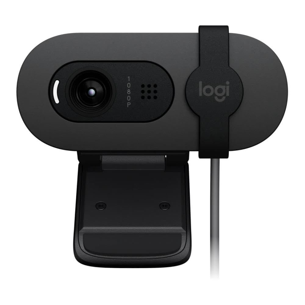 LOGITECH BRIO 105 Webcam colour 2 MP 1920 x 1080 720p 1080p audio wired USB