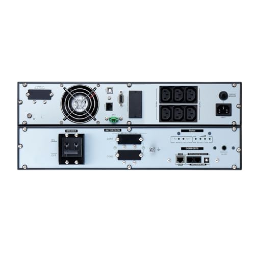 APC Easy UPS On-Line SRVL UPS Rack Li-ion AC 230V 900Watt 1000VA USB RS-232 RJ-45 RJ-11 output connectors 6 4U 19 Black with Rail K
