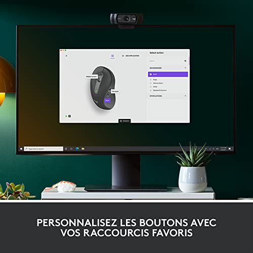 LOGITECH Signature M650 L LEFT Mouse large size left-handed optical 5 buttons wireless Bluetooth 2.4 GHz GRAPHITE