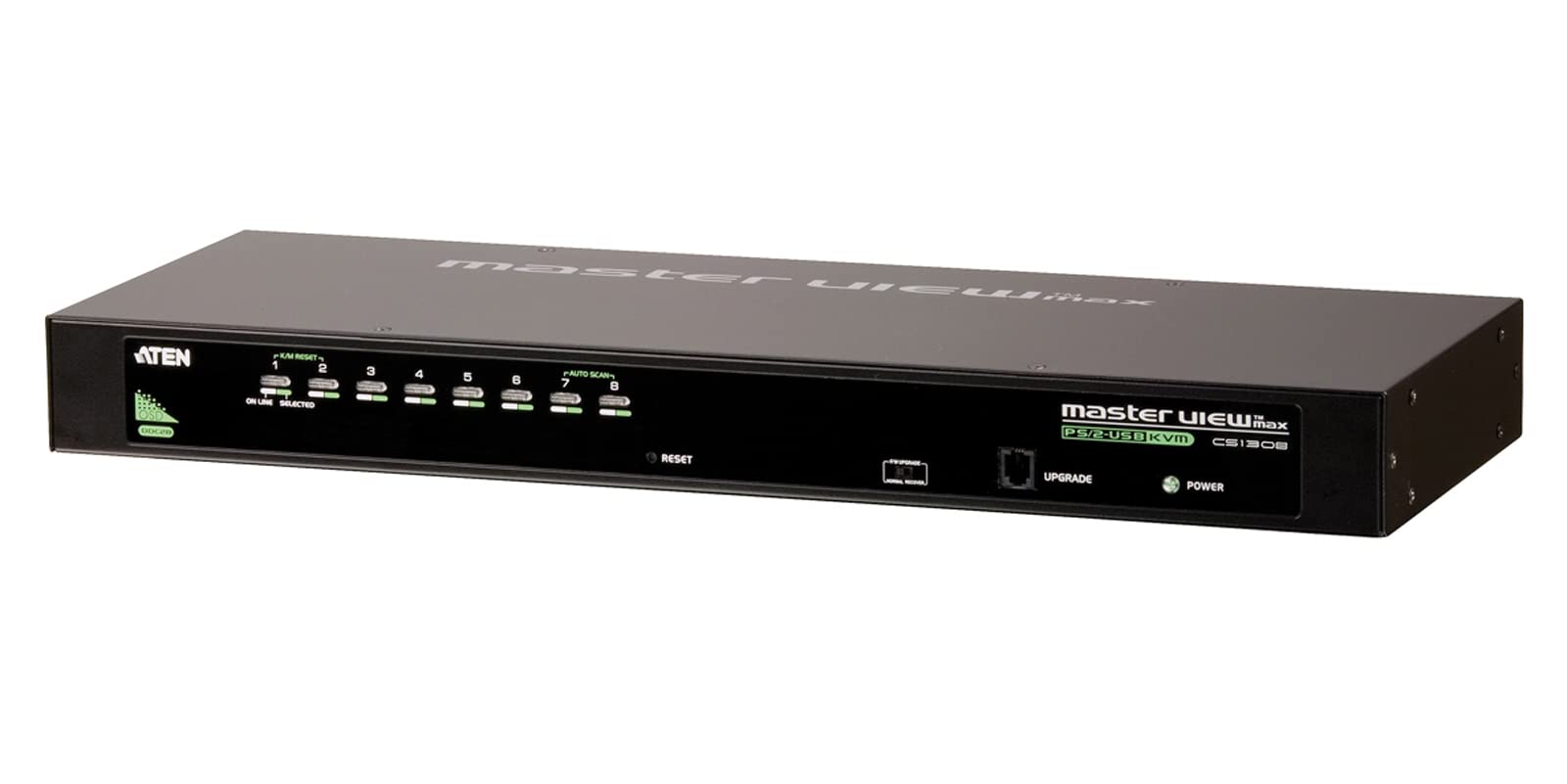 ATEN CS1308-AT-G commutateur écran, clavier et souris Grille de montage Noir