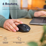 TRUST Souris sans fil OZAA Compact multi-connexion - Noire