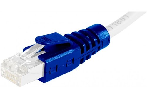 Manchon RJ45 bleu clipsable diamètre 6 mm (sachet de 10 pcs)