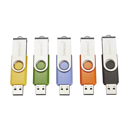 INTENSO Clé USB 2.0 Basic Line - Pack de 5 x 64 Go