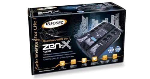 INFOSEC Onduleur ZEN-X Master 1000 VA FR/SCHUKO