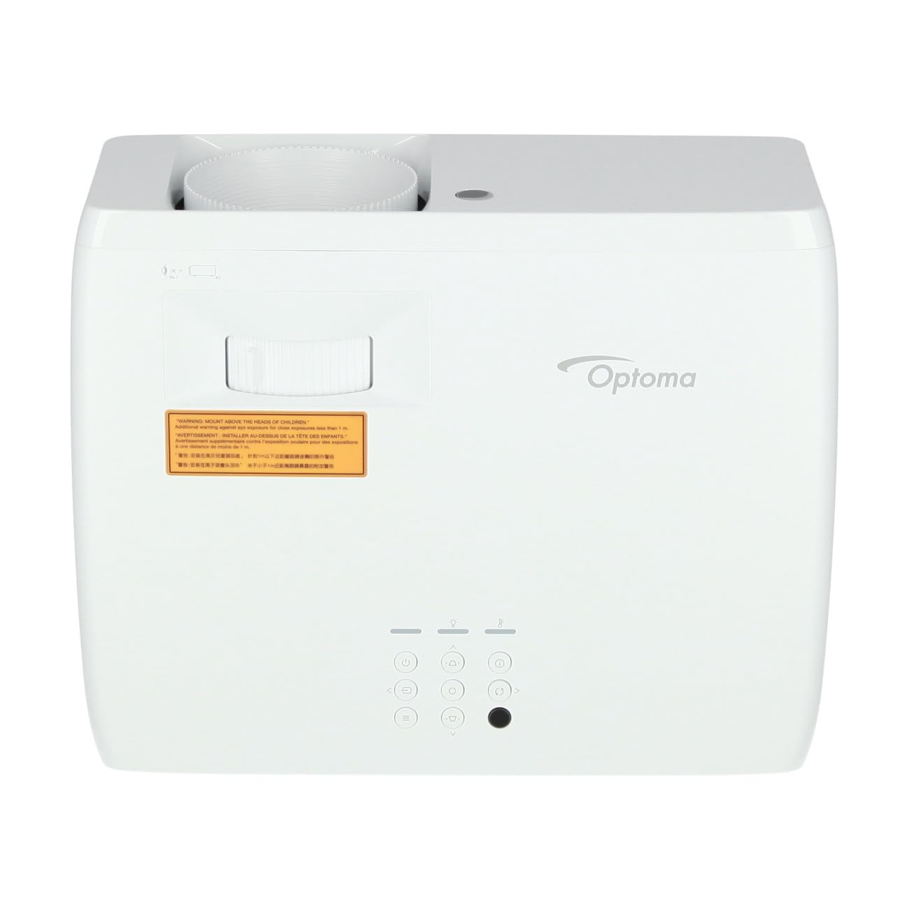 OPTOMA ZH400 FHD 1920x1080 4000lm Laser Projector 300 000:1 TR 1.48:1 1.62:1 2HDMI USB-A Power Audio 3.5mm 3Kg White
