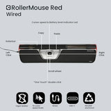 CONTOUR DESIGN Souris centrée RollerMouse Red filaire