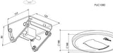 VOGEL S Embase de fixation plafond PUC 1080 basculante & pivotante