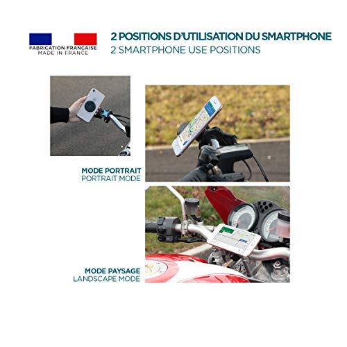 MOBILIS Support pour guidon de vélo U.FIX pour smartphone - Noir