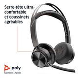 POLY Voyager Focus 2 USB-C Headset Sans fil Arceau Bureau/Centre d'appels Bluetooth Noir