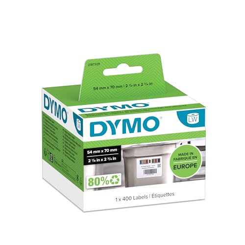 DYMO Etiquettes LabelWriter 54 x 70 mm, 400 étiquettes