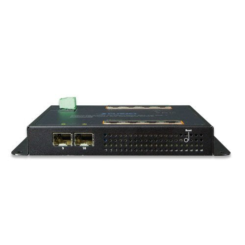 PLANET WGS-4215-8P2S commutateur réseau Géré Gigabit Ethernet (10/100/1000) Connexion Ethernet, supportant l'alimentation via ce port (PoE) Noir