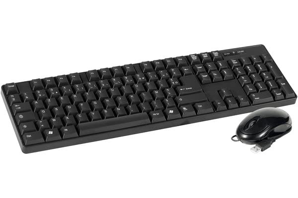 DACOMEX Pack Clavier & souris KM150-U USB noir