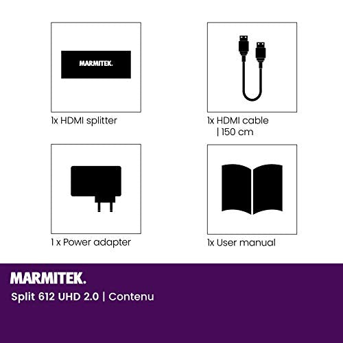 MARMITEK SPLIT 612 SPLITTER HDMI 4K 1:2