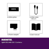MARMITEK SPLIT 612 SPLITTER HDMI 4K 1:2