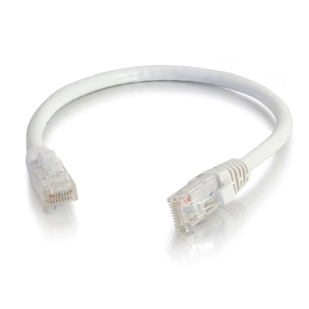 Cbl/5M White CAT6 PVC Snagless UTP Patch