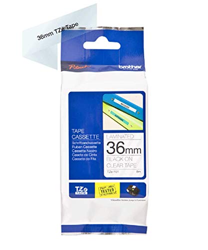 BROTHER P-TOUCH TZE-145 blanc sur clear 18mm