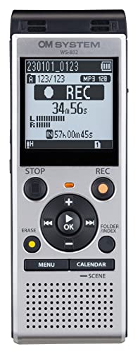 OM SYSTEM Enregistreur numérique WS-882 (4GB) - Argent
