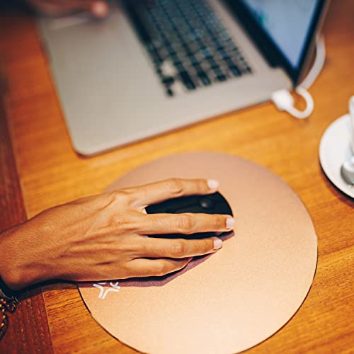 XTREMEMAC Tapis de souris rond en aluminium Gris