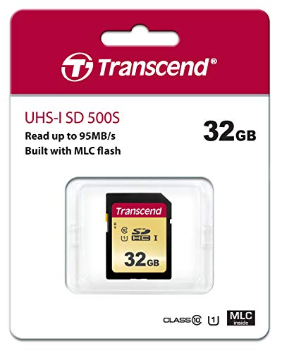 TRANSCEND Carte micro SDHC UHSI 500S Class 10 32 Go adaptateur SD inclus