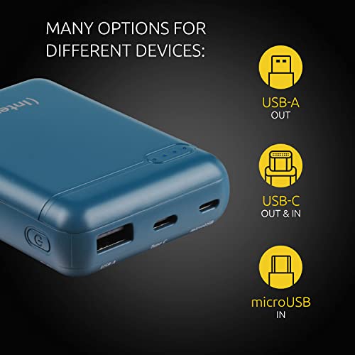 INTENSO PowerBank XS10000 USB / Type-C -10000 mAh pétrole