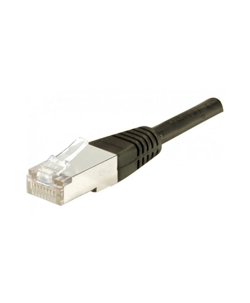 Cordon RJ45 catégorie 6 F/UTP noir CCA - 1 m