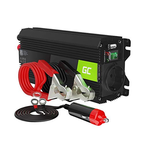 Green Cell INV09 adaptateur de puissance & onduleur Auto 1000 W Noir
