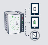 Putnam 8 Mk2 Armoire de Charge pour 8x iPad/iPhone - FR/UK/EU