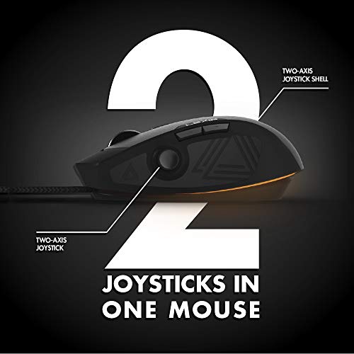 LEXIP 3D High performance Mouse CAD and Gaming uitive 3D movement thumb joystick 6 program. Buttons wired 12000dpi ceramic glider