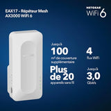 NETGEAR 1PT AX3000 WIFI 6mESH EXTENDER EAX17