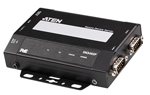 ATEN SN3402P serveur RS-232 2x DB9 Sécurisé sur IP PoE