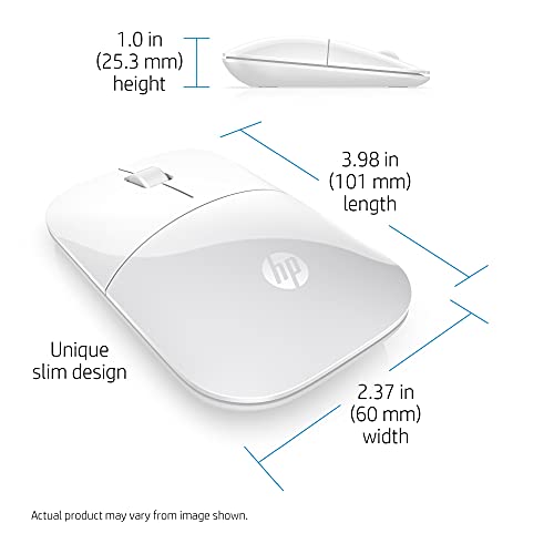 HP Z3700 White Wireless Mouse