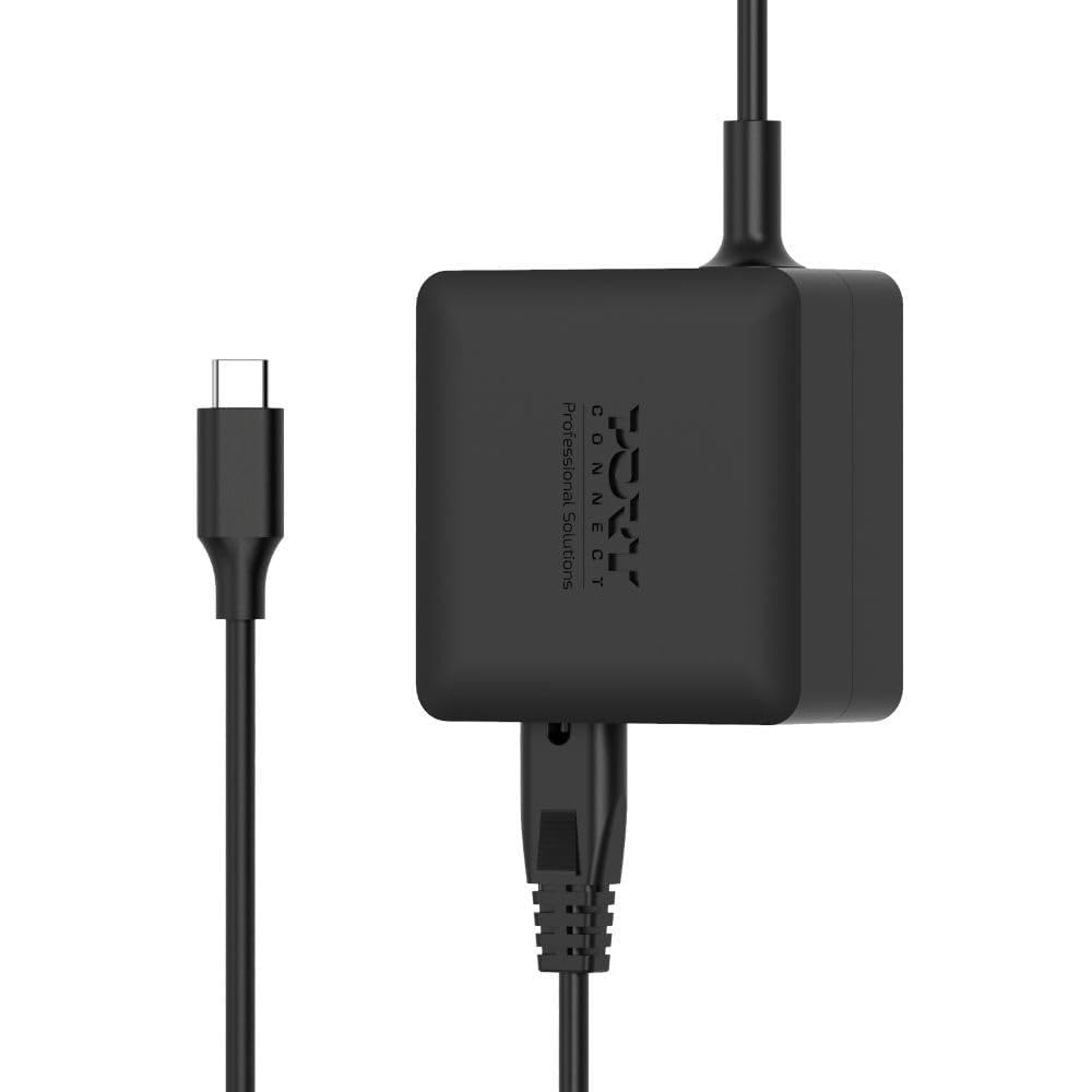 PORT DESIGNS Power Supply GaN 65W - TYPE C - AC CABLE - EU