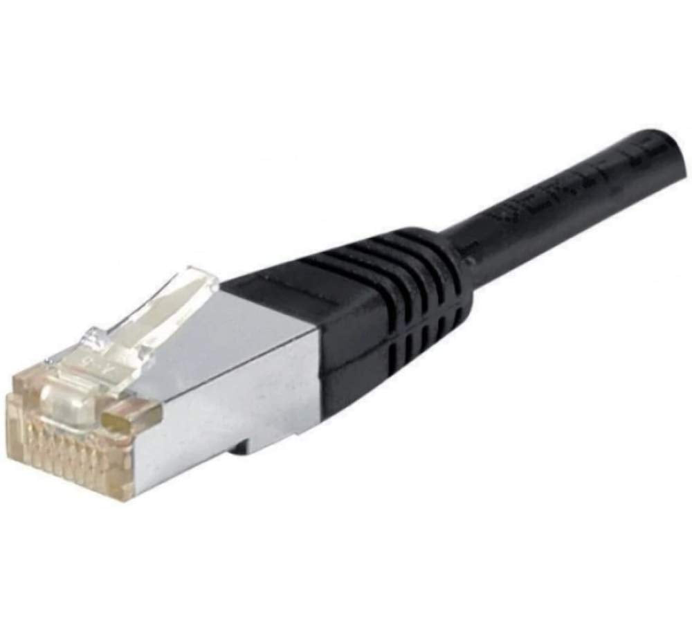Cordon RJ45 catégorie 6A F/UTP noir - 2 m