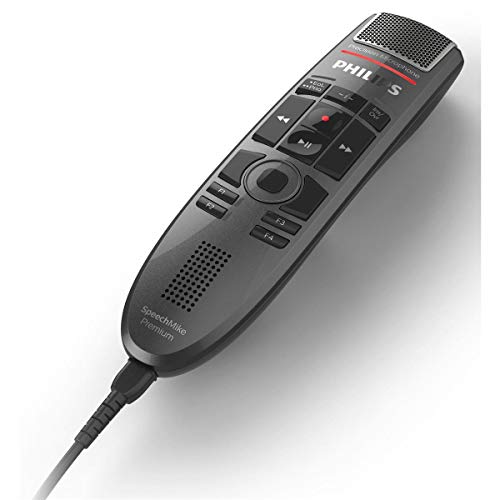 PHILIPS SpeechMike Premium Touch SMP3700/3800 : Micro de dictée, USB 2.0, type A