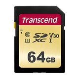 TRANSCEND Carte SDXC UHS I 500S Class 10 64 Go