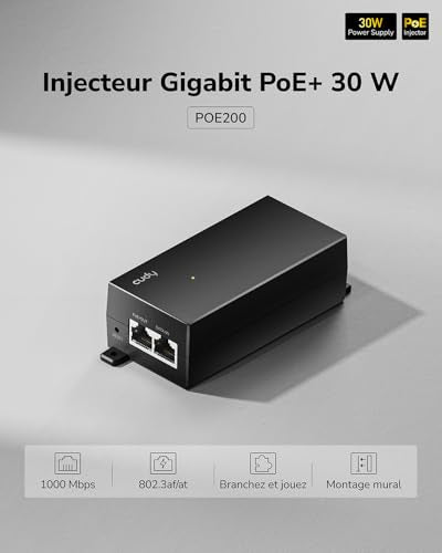 Cudy POE200 adaptateur et injecteur PoE Gigabit Ethernet 54 V