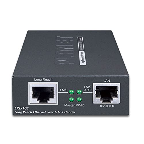 PLANET LRE-101 prolongateur réseau Émetteur et récepteur réseau Noir 10, 300 Mbit/s