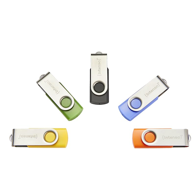 INTENSO Clé USB 2.0 Basic Line - Pack de 5 x 16 Go