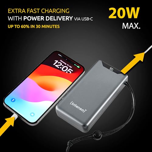 INTENSO Powerbank F20000 Power Delivery gris