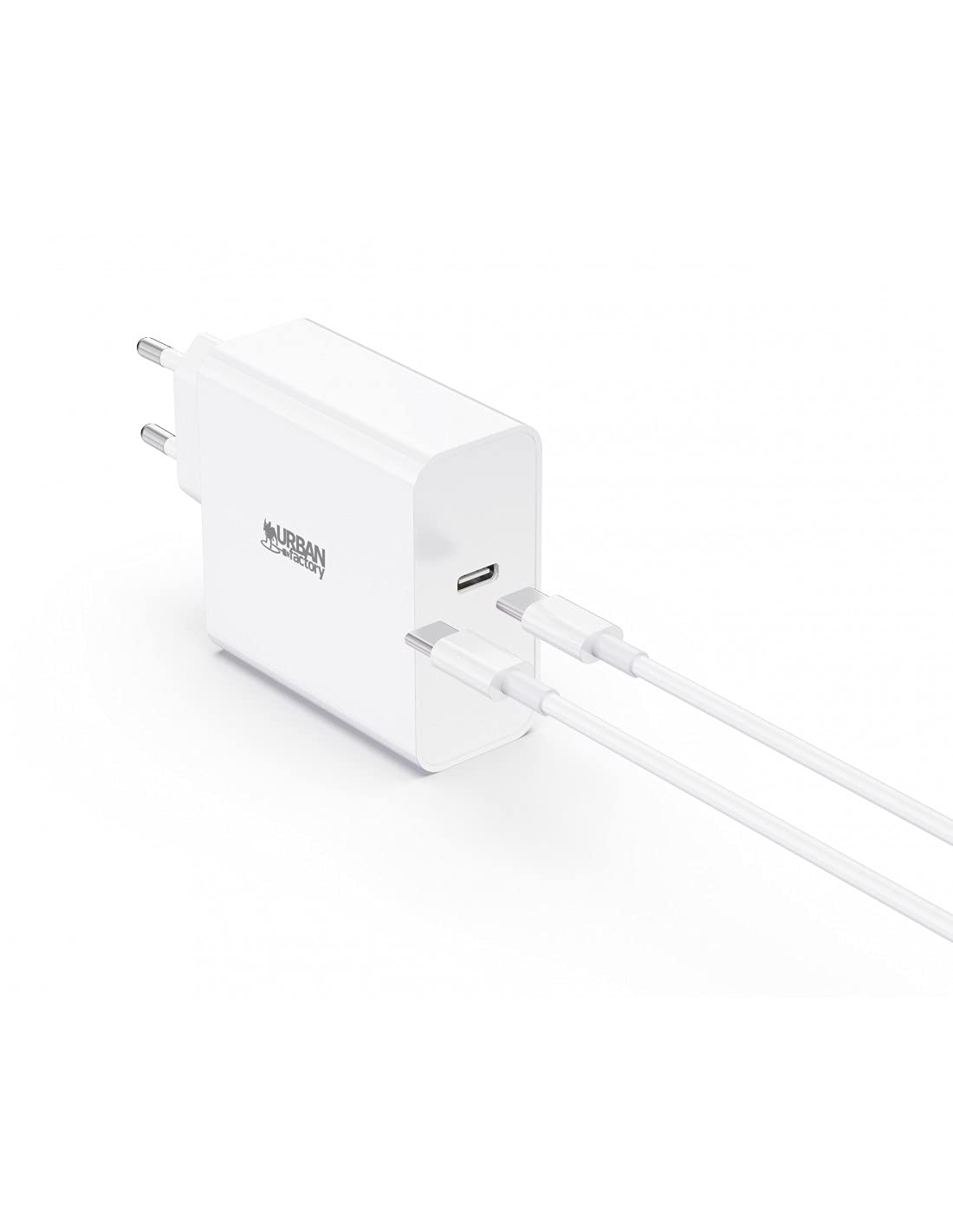 URBAN FACTORY Powee Chargeur Secteur USB-C 65W Blanc
