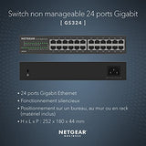 NETGEAR GS324 Switch 24P Gigabit compact métal