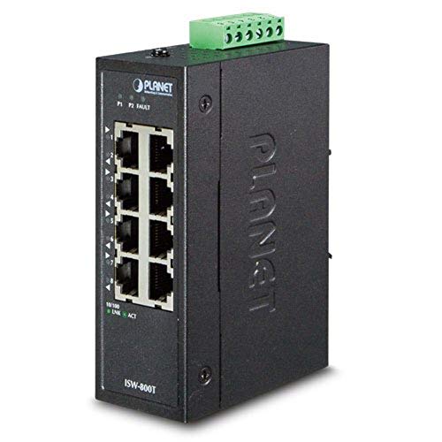 PLANET ISW-800T commutateur réseau Non-géré L2 Fast Ethernet (10/100) Bleu