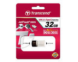 TRANSCEND 32Go Clé USB3.1 Gen 1- On The Go - Type A et C - Argentée