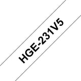 BROTHER P-TOUCH TZE-741 noir sur vert 18mm