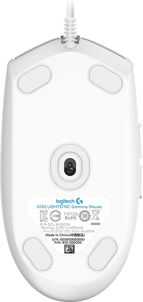 LOGITECH G102 LIGHTSYNC - WHITE - EER