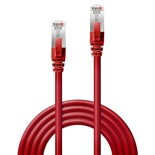 LINDY S/FTP Cat.6 Cable Red 0.5m LSOH incl. Testprotocol