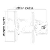 NEOMOUNTS PLASMA-W200 Support pour écran mural 37-85p - inclinable