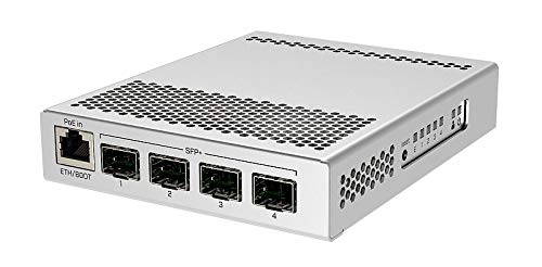 MikroTik CRS305-1G-4S+IN Commutateur Réseau Managé, 1x Ethernet Gigabit, 4x SFP+, PoE