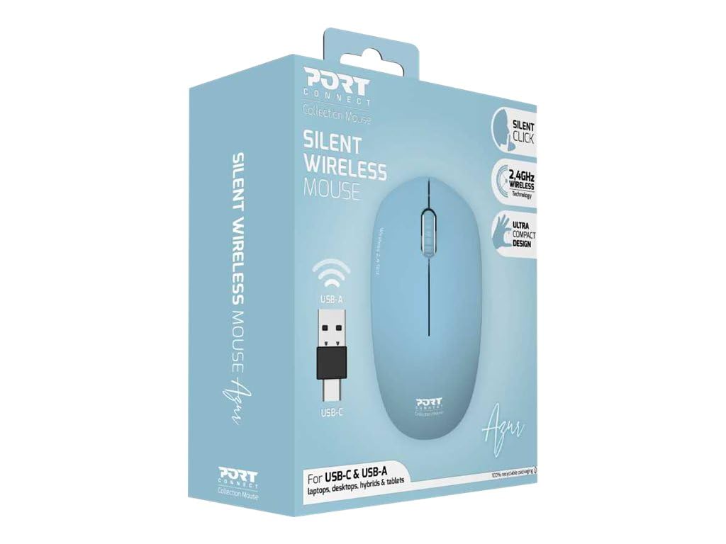 PORT DESIGNS Mouse Collection Wireless Azur