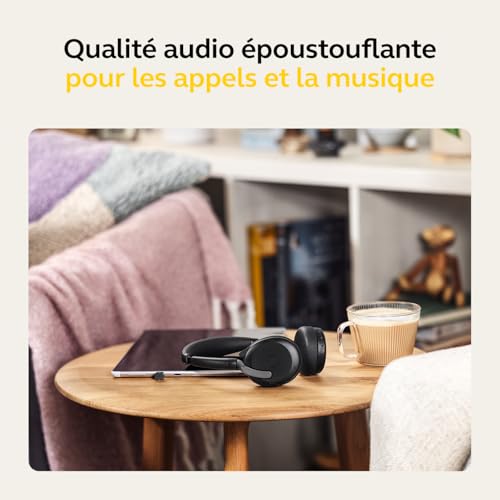 Jabra Evolve2 65 Flex Casque Avec fil &sans fil Arceau Bureau/Centre d'appels USB Type-C Bluetooth Noir